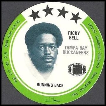 1981 MSA Holsum Discs 4 Ricky Bell
